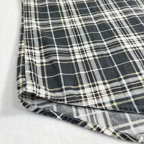 HARLEY-DAVIDSON Men’s Slim Fit Short Sleeve Plaid Biker Shirt Bikercore Size XL - Picture 8 of 13